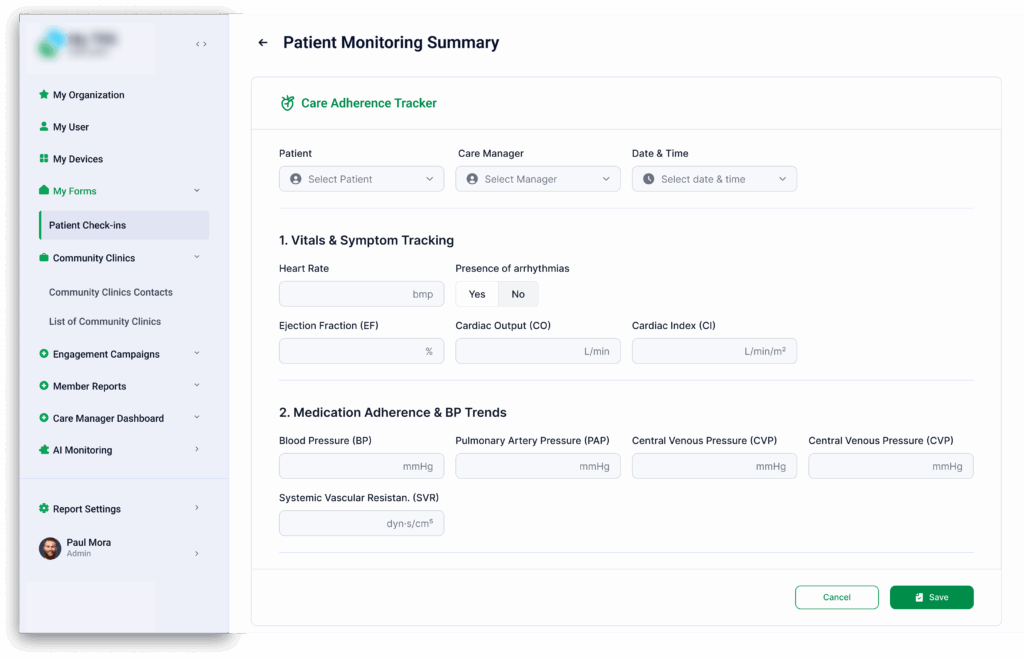Patient Monitoring software development